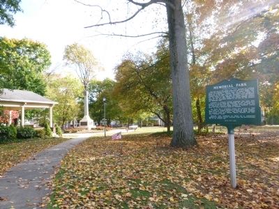 MEMORIAL PARK Marker. Click for full size. MEMORIAL PARK Marker image. Click for full size.