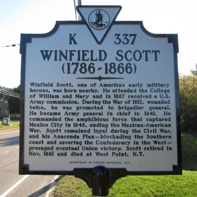 Winfield Scott Marker. Click for full size. Winfield Scott Marker image. Click for full size.