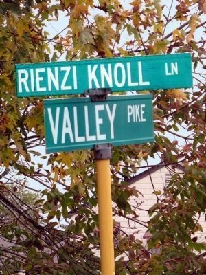 Rienzi Knoll Lane and The Valley Pike image. Click for full size.