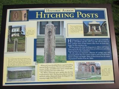 Hitching Posts Marker image. Click for full size.