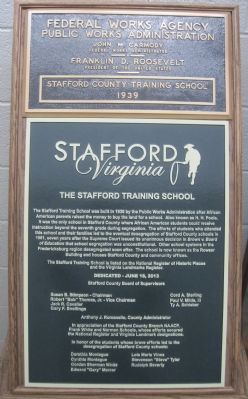 Another Stafford Training School Marker inside image. Click for full size.