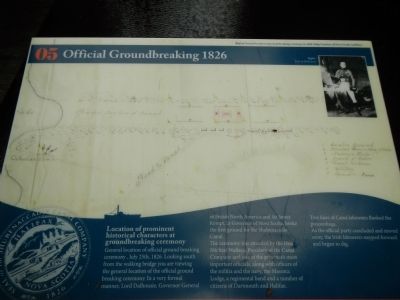 Official Groundbreaking 1829 Marker image. Click for full size.
