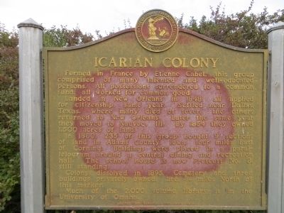 Icarian Colony Marker image. Click for full size.