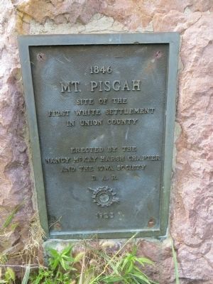 Mt. Pisgah Marker. Click for full size. Mt. Pisgah Marker image. Click for full size.