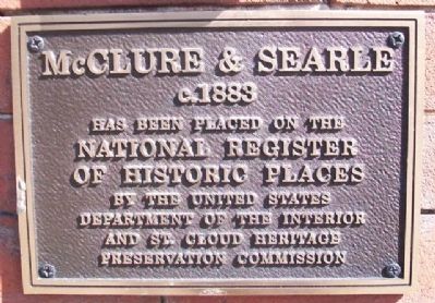 McClure & Searle NRHP Marker image. Click for full size.