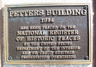 Petters Building NRHP Marker image. Click for full size.
