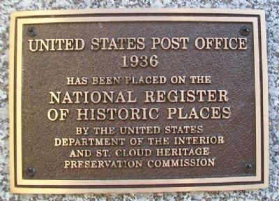 United States Post Office NRHP Marker image. Click for full size.