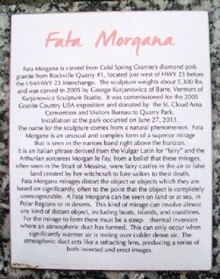 Fata Morgana Marker image. Click for full size.