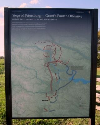 Seige of Petersburg—Grant's Fourth Offensive Marker. Click for full size. Seige of Petersburg—Grant's Fourth Offensive Marker image. Click for full size.