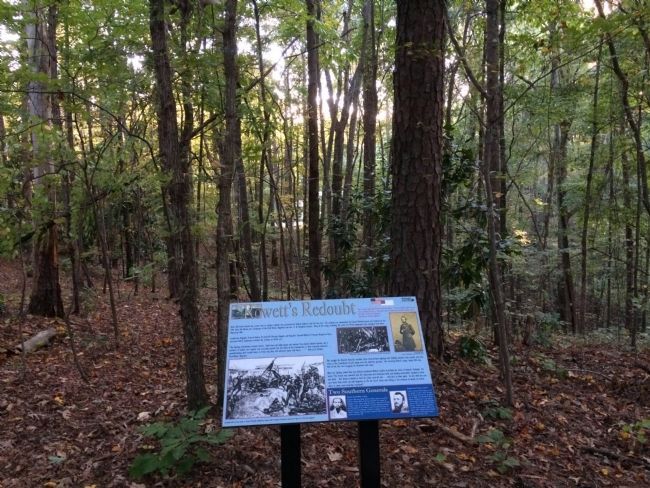 Rowett's Redoubt Marker. Click for full size. Rowett's Redoubt Marker image. Click for full size.