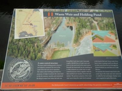Waste Weir and Holding Pond Marker image. Click for full size.