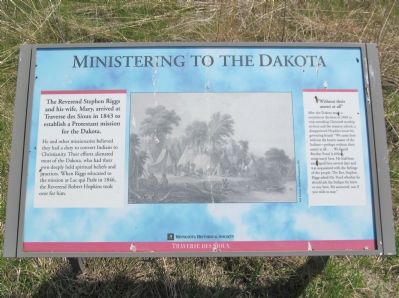 Ministering to the Dakota Marker image. Click for full size.