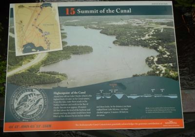 Summit of the Canal Marker. Click for full size. Summit of the Canal Marker image. Click for full size.