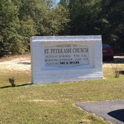 New St. Peter A.M.E. Church Sign. Click for full size. New St. Peter A.M.E. Church Sign image. Click for full size.