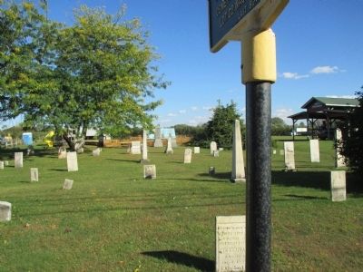 Union Cemetery and Marker image. Click for full size.