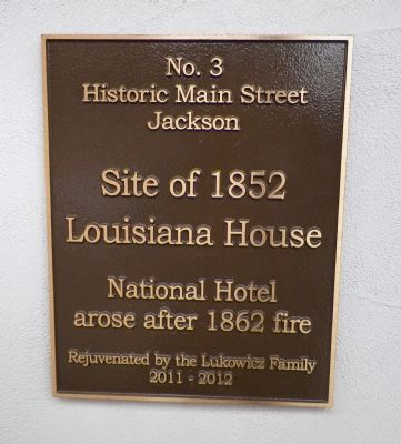 Site of 1852 Louisiana House Marker image. Click for full size.
