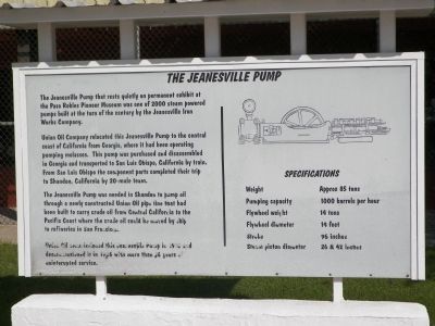 The Jeanesville Pump Marker. Click for full size. The Jeanesville Pump Marker image. Click for full size.