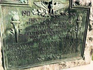 Putnam County WW I Memorial. Click for full size. Putnam County WW I Memorial image. Click for full size.