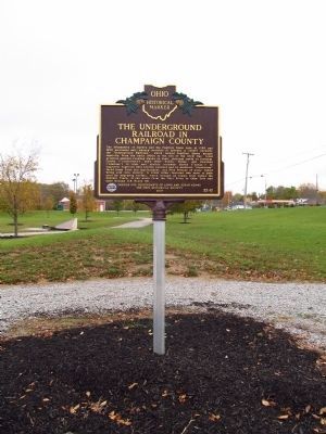 The Underground Railroad in Champaign County / Lewis Adams Marker. Click for full size. The Underground Railroad in Champaign County / Lewis Adams Marker image. Click for full size.