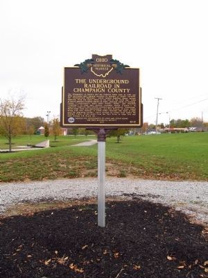 The Underground Railroad in Champaign County / Lewis Adams Marker image. Click for full size.