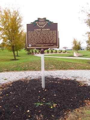The Underground Railroad in Champaign County / Lewis Adams Marker image. Click for full size.