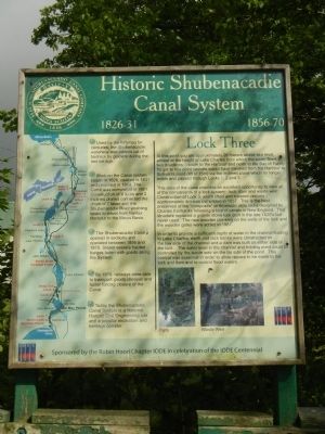 Historic Shubenacadie Canal System Marker. Click for full size. Historic Shubenacadie Canal System Marker image. Click for full size.
