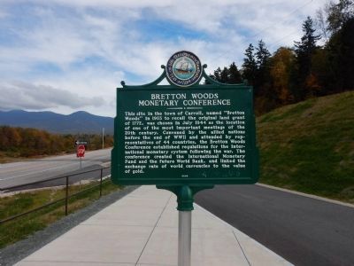 Bretton Woods Monetary Conference Marker image. Click for full size.