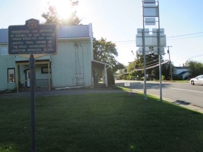 Crossroads Marker - Westward. Click for full size. Crossroads Marker - Westward image. Click for full size.