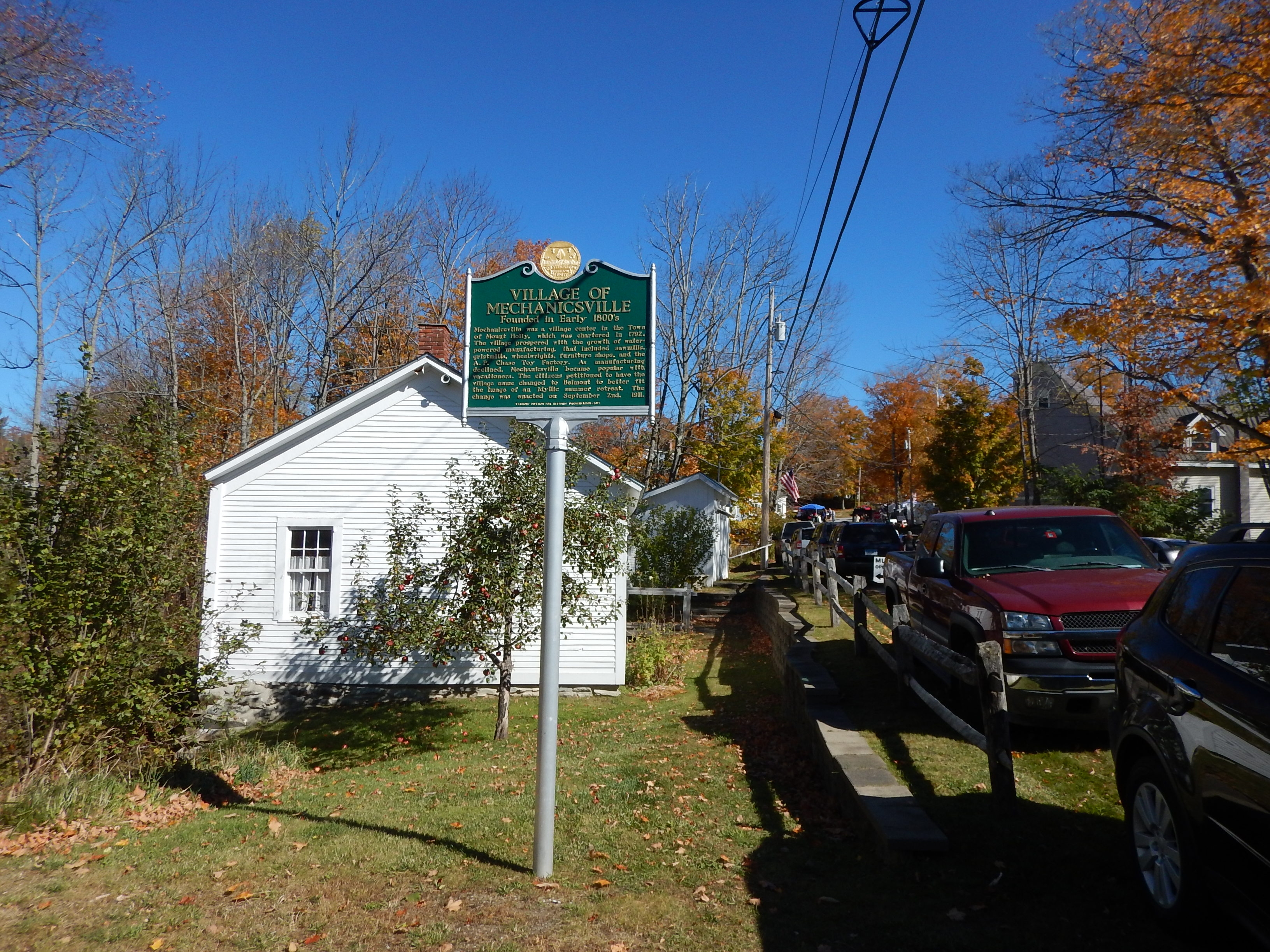 Village of Mechanicsville Marker