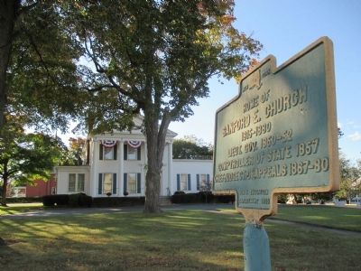Home of Sanford E. Church and Marker image. Click for full size.