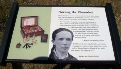 Nursing the Wounded Marker. Click for full size. Nursing the Wounded Marker image. Click for full size.