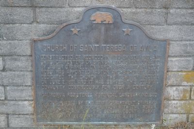 Saint Teresa of Avila Church Marker image. Click for full size.