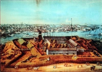 Federal Hill, ca. 1862<br>with Battery Avenue in the foreground.. Click for full size. Federal Hill, ca. 1862<br>with Battery Avenue in the foreground. image. Click for full size.