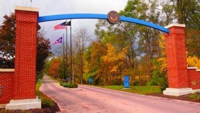 Gateposts from the Northern Entrance to Camp Sherman Marker. Click for full size. Gateposts from the Northern Entrance to Camp Sherman Marker image. Click for full size.