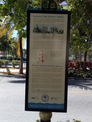 Lummus Park Historic District Marker image. Click for full size.