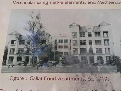 Gallat Court Apartments ca. 1919. Click for full size. Gallat Court Apartments ca. 1919 image. Click for full size.