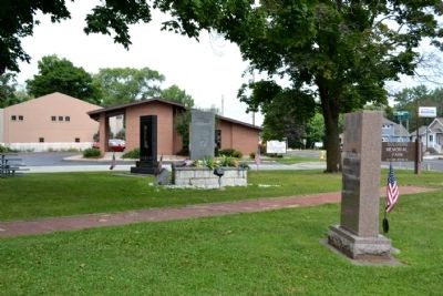 Memorials in Soldiers Memorial Park. Click for full size. Memorials in Soldiers Memorial Park image. Click for full size.