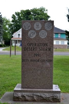 Operation Desert Storm Memorial. Click for full size. Operation Desert Storm Memorial image. Click for full size.