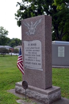 Operation Desert Storm Memorial. Click for full size. Operation Desert Storm Memorial image. Click for full size.