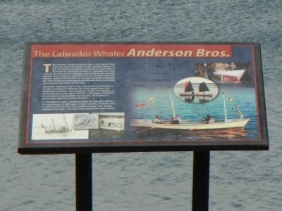 The Labrador Whaler <i>Anderson Bros.</i> Marker image. Click for full size.