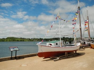 The Labrador Whaler <i>Anderson Bros.</i> Marker. Click for full size. The Labrador Whaler <i>Anderson Bros.</i> Marker image. Click for full size.