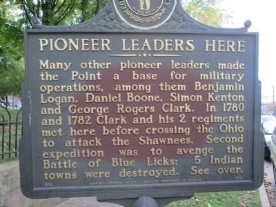 Pioneer Leaders Here Marker. Click for full size. Pioneer Leaders Here Marker image. Click for full size.