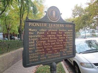 Pioneer Leaders Here Marker. Click for full size. Pioneer Leaders Here Marker image. Click for full size.