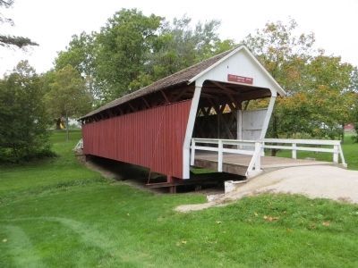 Cutler - Donahoe Covered Bridge - 1870 Marker. Click for full size. Cutler - Donahoe Covered Bridge - 1870 Marker image. Click for full size.