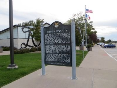 Historic Iowa City Marker. Click for full size. Historic Iowa City Marker image. Click for full size.
