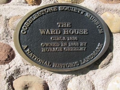 Ward House Plaque image. Click for full size.