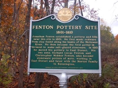 Fenton Pottery Site Marker image. Click for full size.