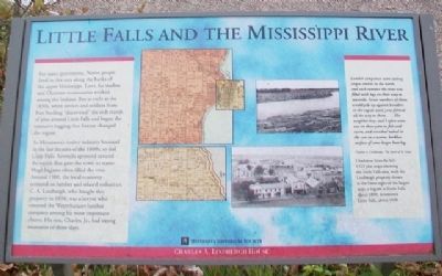 Little Falls and the Mississippi River Marker image. Click for full size.
