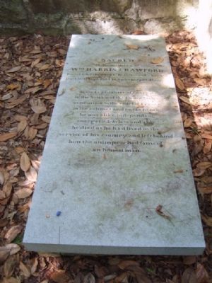 William Harris Crawford Tombstone image. Click for full size.