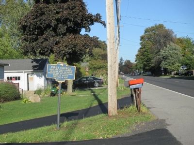 First Church Marker - Eastward. Click for full size. First Church Marker - Eastward image. Click for full size.
